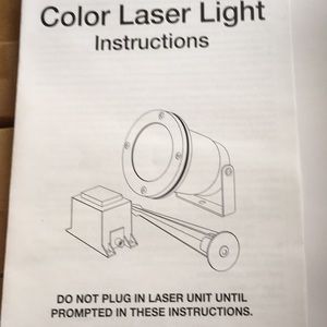 Colored laser lights